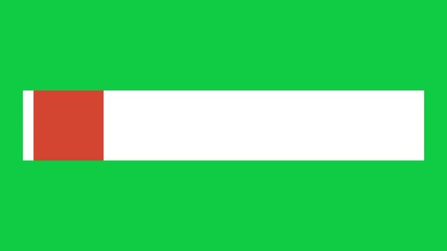Side Dashes Title Box Animation, Lower Thirds Motion Graphic Template with Removable Green Screen Background