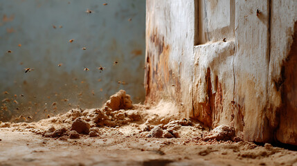 Dusty Wooden Panel Background Artistic Imagery Indoor Setting Close-Up View Conceptual Inspiration