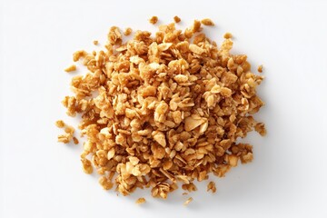 Protein apple crisp snack on a clean white background ready for healthy indulgence and quick energy boost in any meal plan
