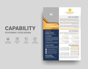 Capability Statement Template Design	