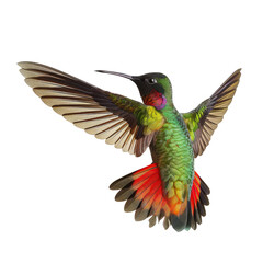 Fototapeta premium Vibrant hummingbird in flight (1)