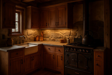 modern kitchen interior