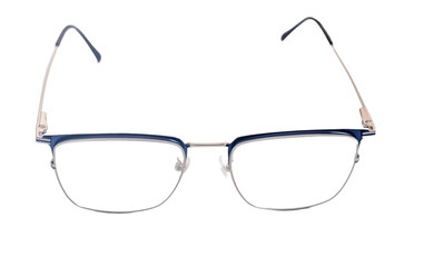 reading glasses isolated on a white background.