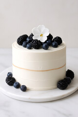 Cake with berries