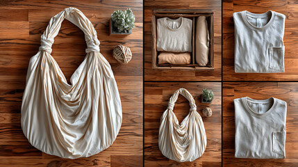 DIY Fashion Transformation How to Repurpose an Old T-Shirt into a Stylish Bag Home Workspace Step-by-Step Photo Guide