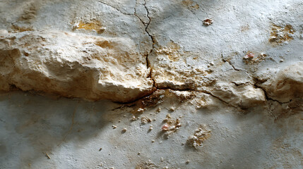 Weathered Stone Surface with Cracks Interior Setting Macro Photography Textured Environment Artistic Viewpoint