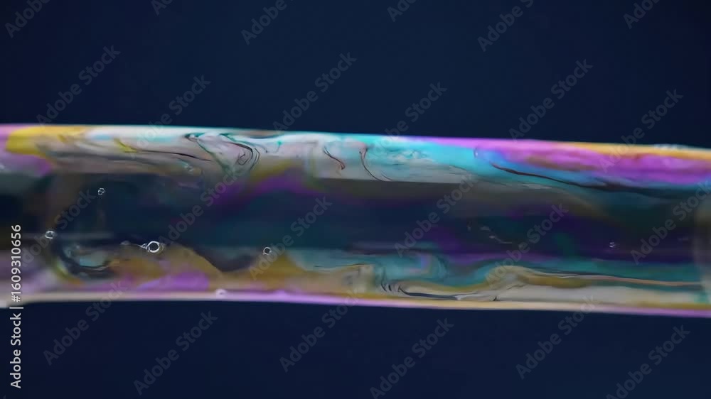 Fototapete a mesmerizing display of colorful soap bubbles gliding with abstract patterns and shimmering reflect