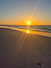 sunset at the beach