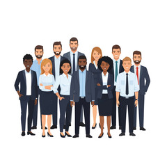 Fototapeta premium Diverse business team professional vector illustration