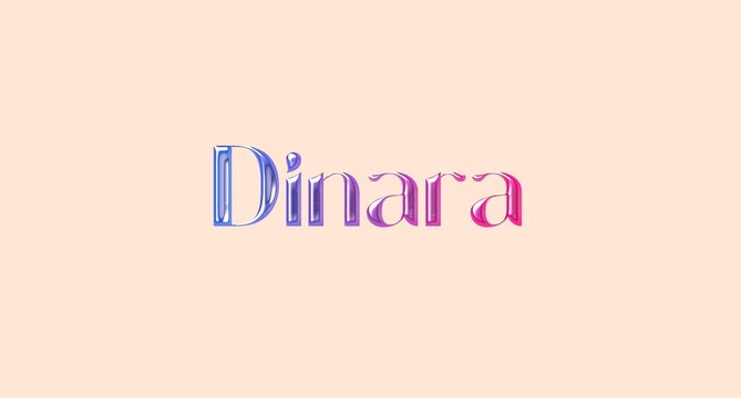 Dinara name isolated. Dinara graffiti. Dinara typography. Dinara graphic bold name. World's famous countries and cities' names illustration. Graphic vector design in jpg format.	
