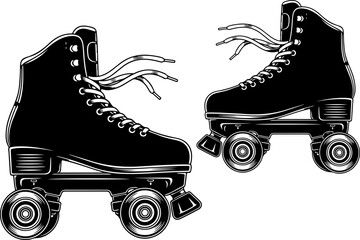 Inline Skates Silhouette: Speed and Style on Wheels