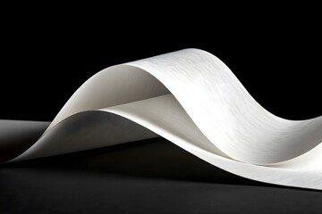 roll of paper on black background