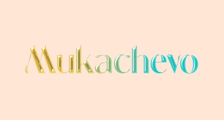 Mukachevo name isolated. Mukachevo graffiti. Mukachevo typography. Mukachevo graphic bold name. World's famous countries and cities' names illustration. Graphic vector design in jpg format.

