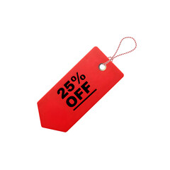 Red price tag