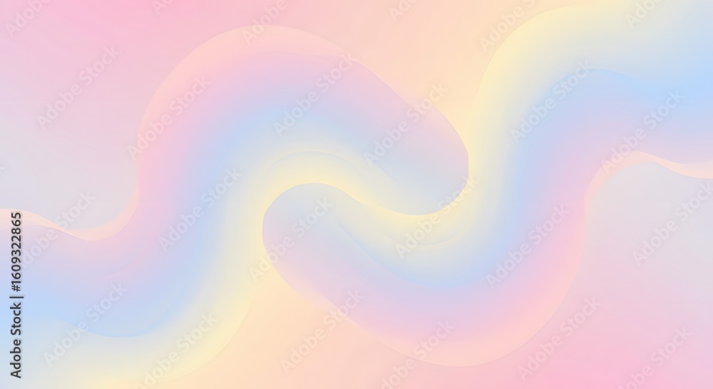 Poster abstract background with smooth, flowing waves in soft pastel colors. a gentle and modern gradient d