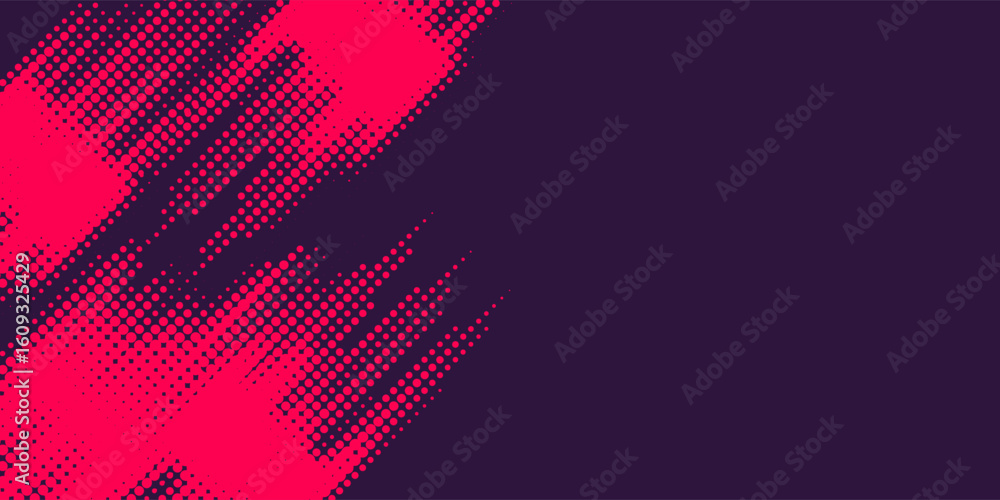 Poster stylish gradient pink dot circle halo background line vector point form in diagonal angle