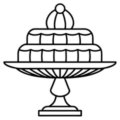 Cake Topper Stand vector