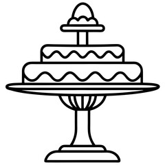 Cake Topper Stand vector