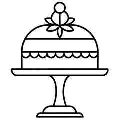 Cake Topper Stand vector