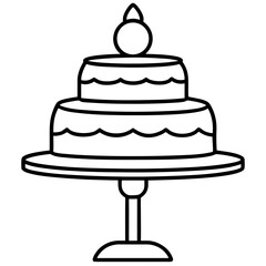 Cake Topper Stand vector