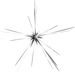 3d render of a broken glass black and white 