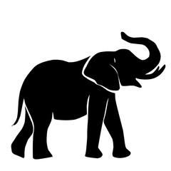 Completely Black Background Texture for Design and Creative Projects,elephant