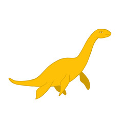 illustration of a cartoon dinosaur plesiosaurus