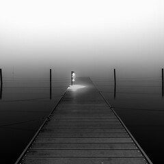 Nebel am frühen morgens