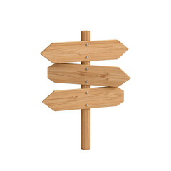 Directional Decisions Awaiting on a Wooden Signpost Guiding Toward Unique Experiences