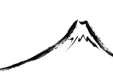 墨絵風富士山