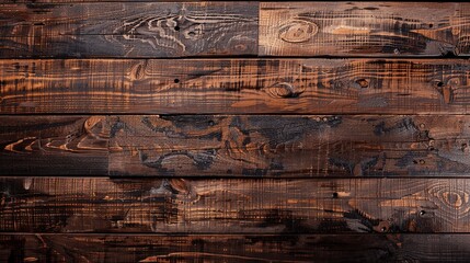 Rustic Wooden Planks with Dark Stains and Textured Surface