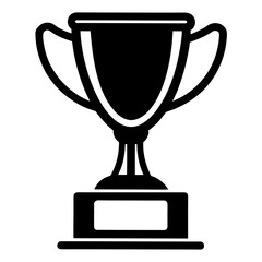 Black and White Trophy Silhouette