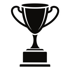 Black and White Trophy Silhouette