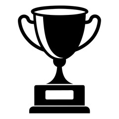 Black and White Trophy Silhouette