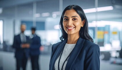 Confident businesswoman in modern office (1)