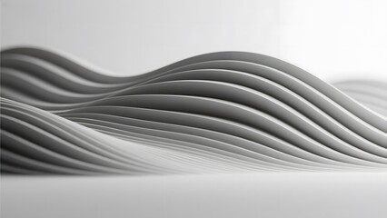 Abstract Wavy Lines in Monochrome