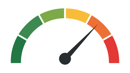 speedometer and tachometer icon for car speed indicator