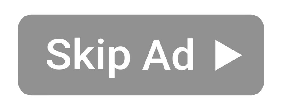 skip ad button icon for online video player