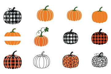 Pumpkin Clipart Bundle Set