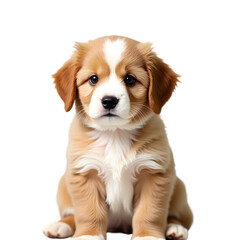 Fluffy Puppy Sitting &ndash; Sweet and Playful Pet Portrait