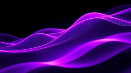 Futuristic Violet Light Streams | Mysterious Flowing Graphic Design