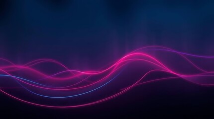 Naklejka premium Futuristic Violet Light Streams | Mysterious Flowing Graphic Design