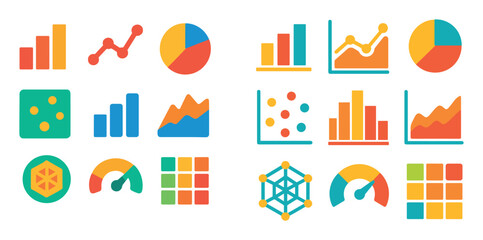 Colorful Analytics Icons