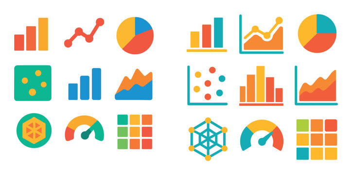 Colorful Analytics Icons