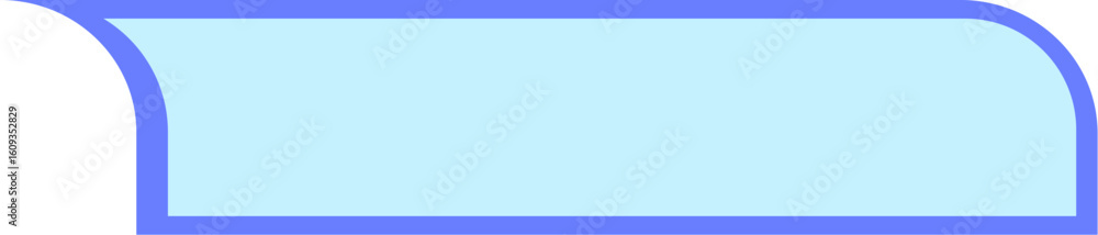 Poster curved shape text container design