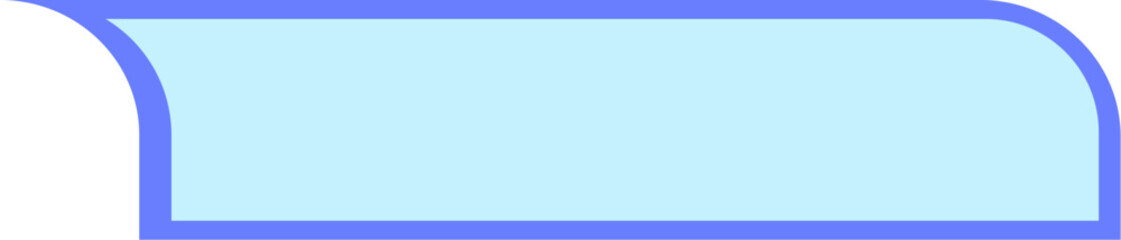 Curved shape text container design