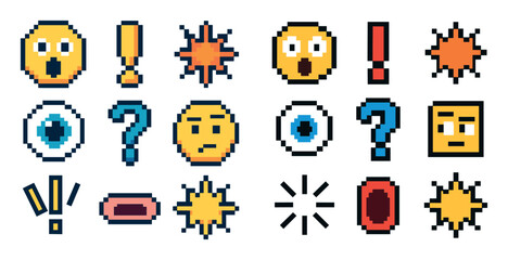 Surprise Pixel Icons