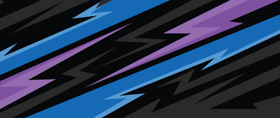 Abstract sporty background with colorful geometric line pattern