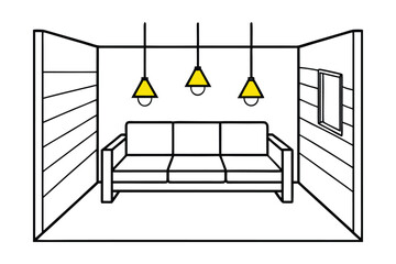 Room With Gray Couch Warm Wood And Gold Accents