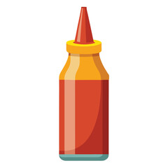 Sauce Bottle Kitchen Dispenser Isolated